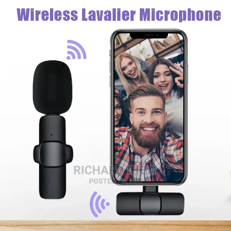 Lavalier Wireless Microphone For iPhone Android Mobile