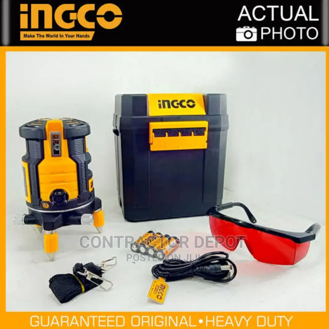 Ingco Self-Leveling Line Laser Red Laser With Tripod Stand