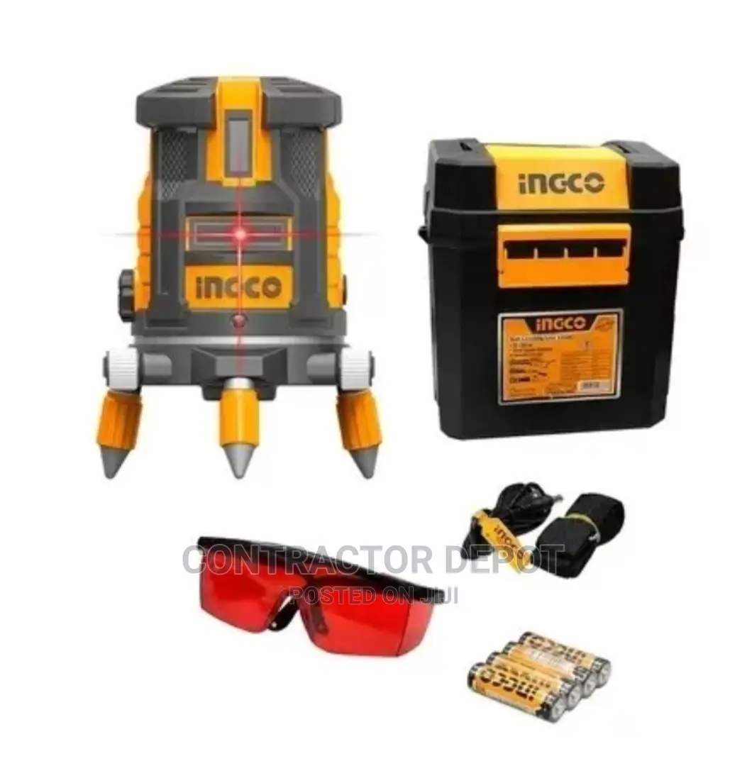 Ingco Self-Leveling Line Laser Red Laser With Tripod Stand