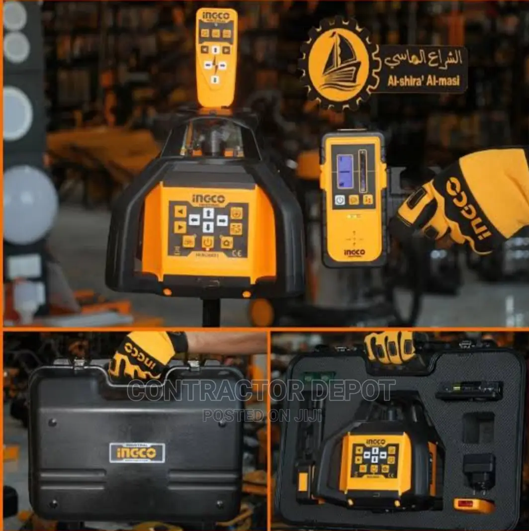 Ingco Self Line Rotary Laser Level Green Laser With Trpod
