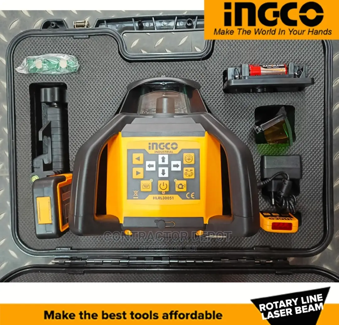Ingco Self Line Rotary Laser Level Green Laser With Trpod