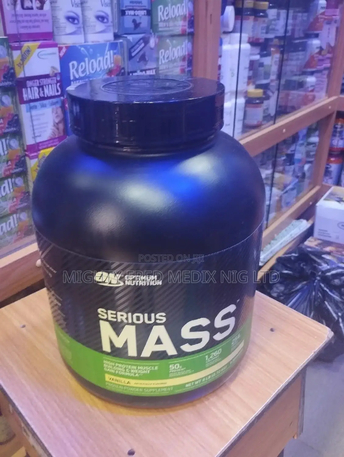 Optimum Nutrition Serious Mass Gainer 6lb Vanilla Flavour
