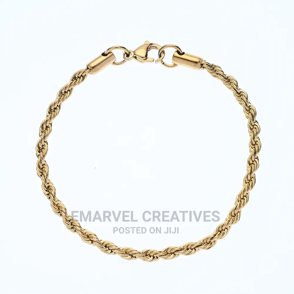 316L Stainless Steel Twist Chain Necklace Bracelet