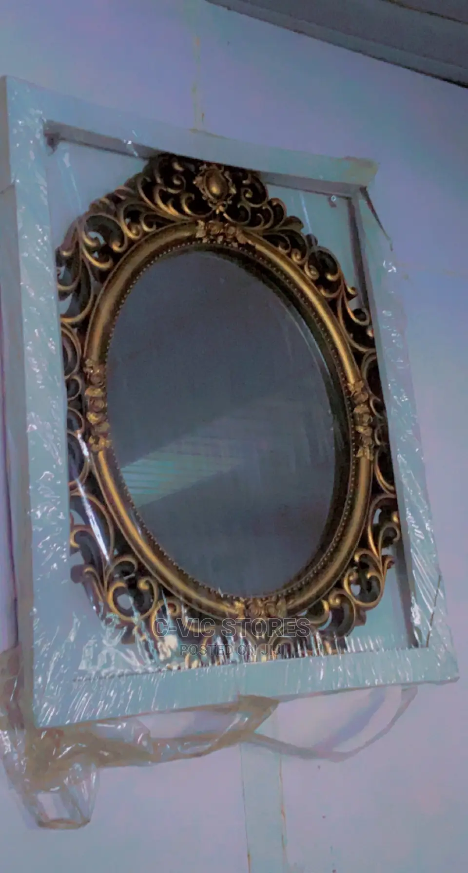 Decorative Round Ash Mirror