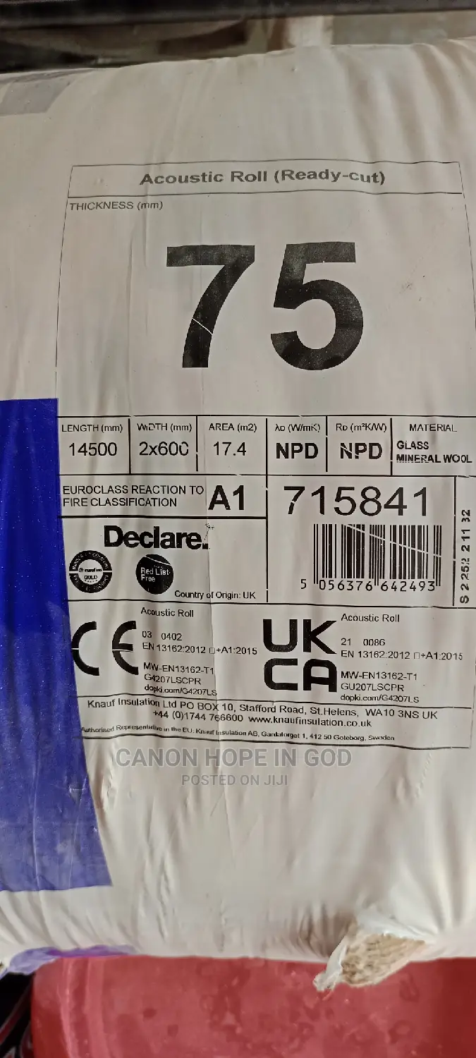 Knauf Acoustic Insulation Rolls 75mm