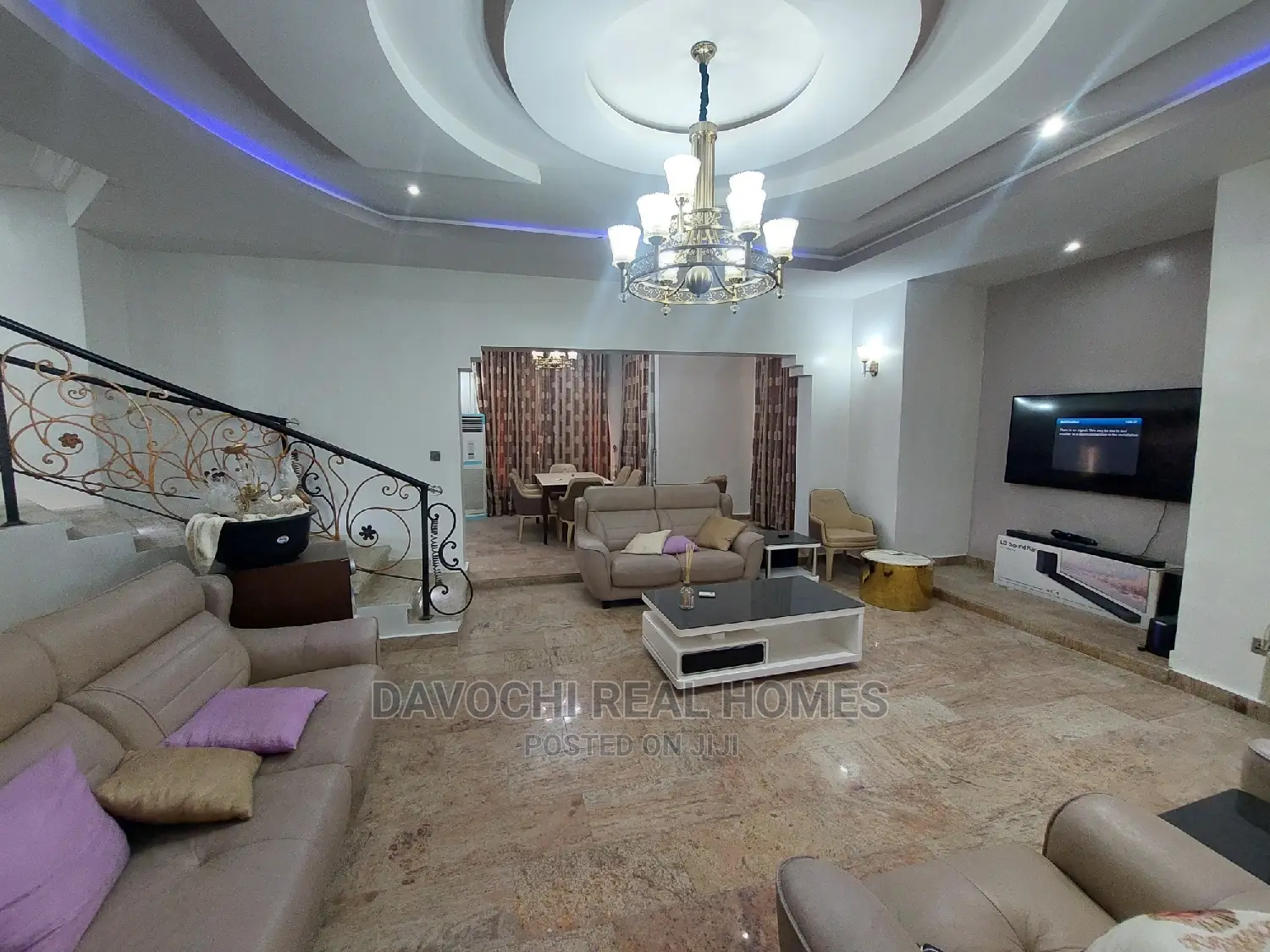 Furnished 6bdrm Apartment in Pinnock Estate Osapa, Lekki for rent
