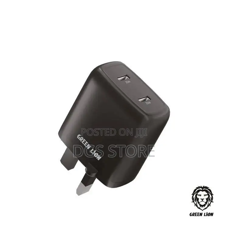 Green Lion Compact Wall Charger Dual Port Usb C 40w Charger