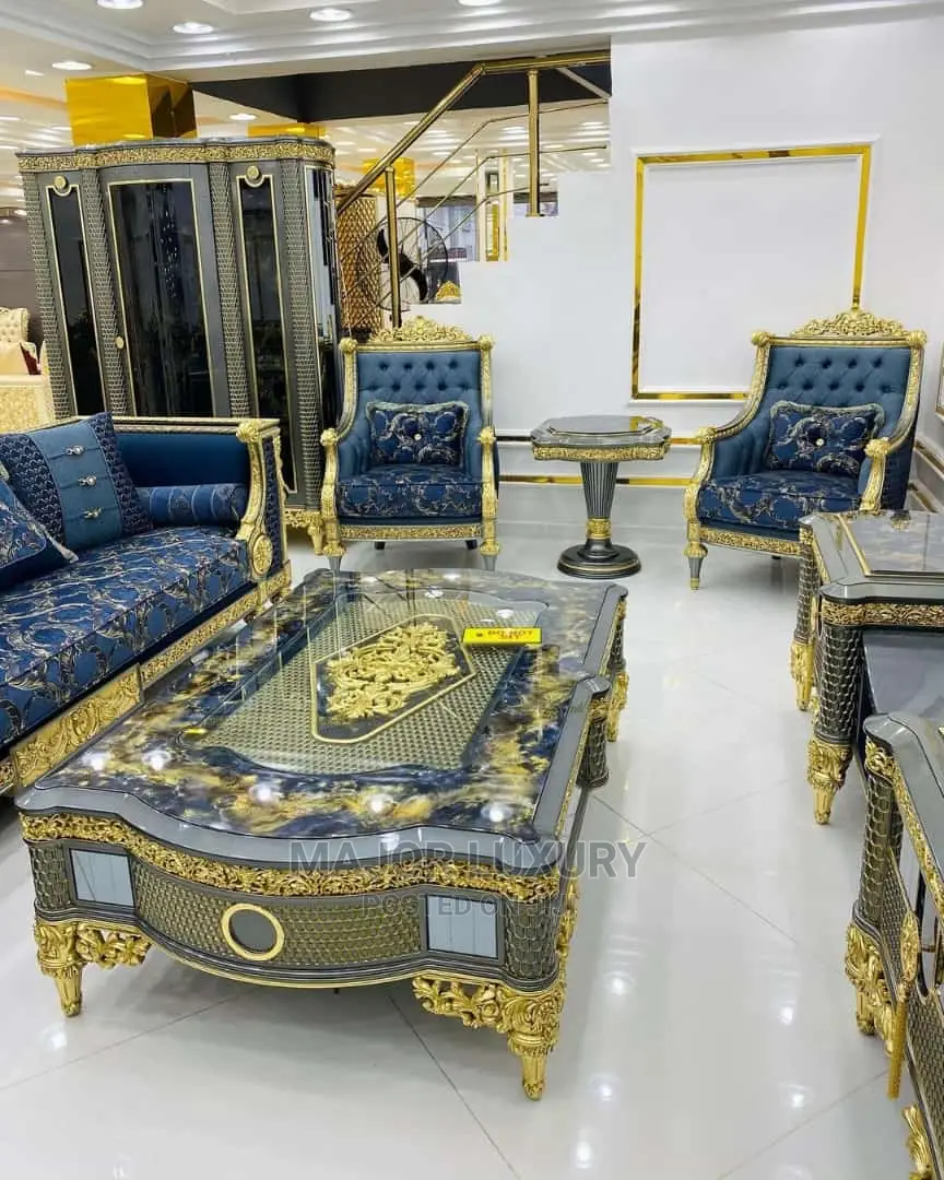 Modern 7 Seater Living Room Turkey Fabric Sofa Chair.