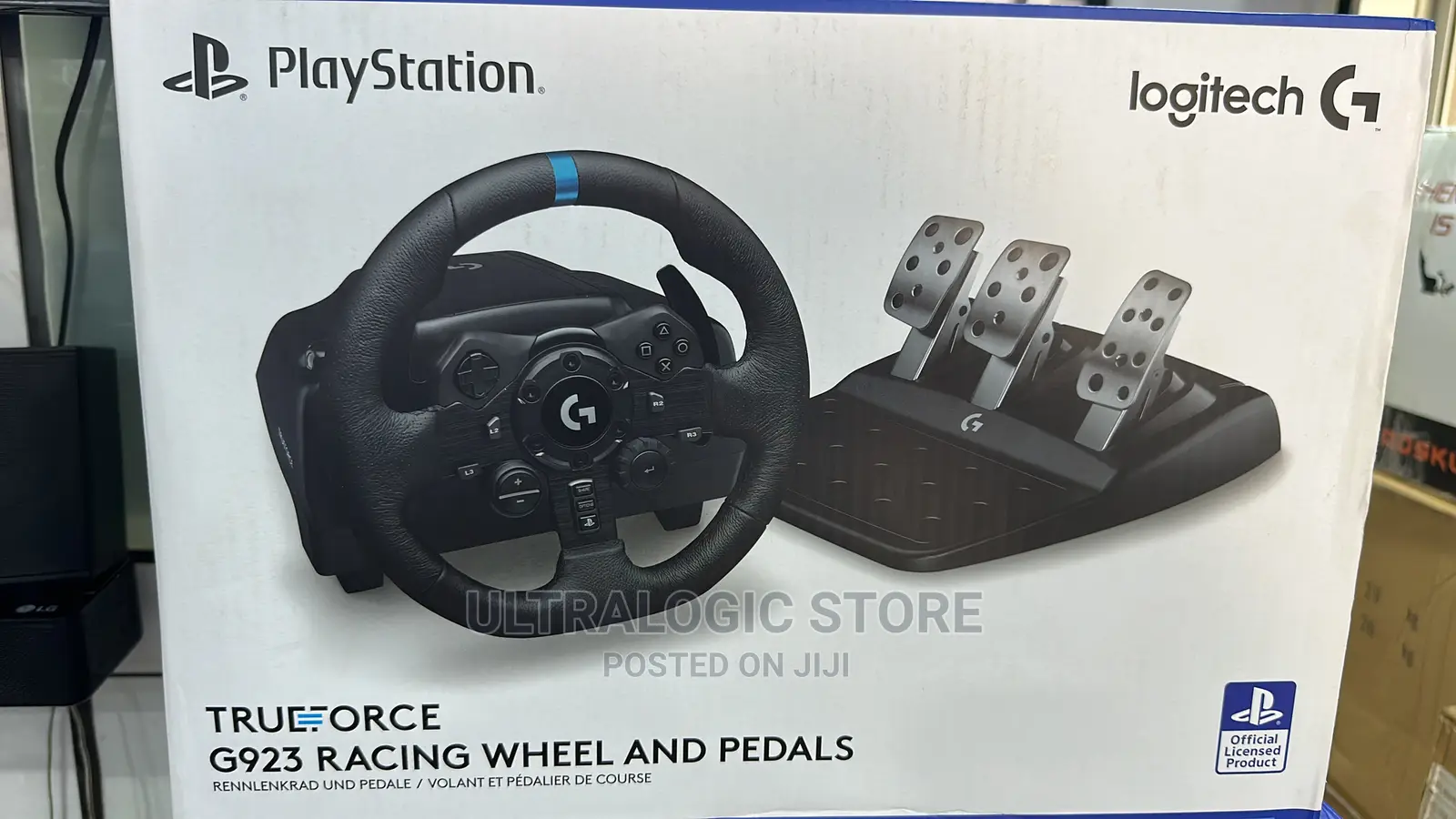 New Logitech G923 Trueforce Racing Wheel Pedals Ps4 Ps5 Pc