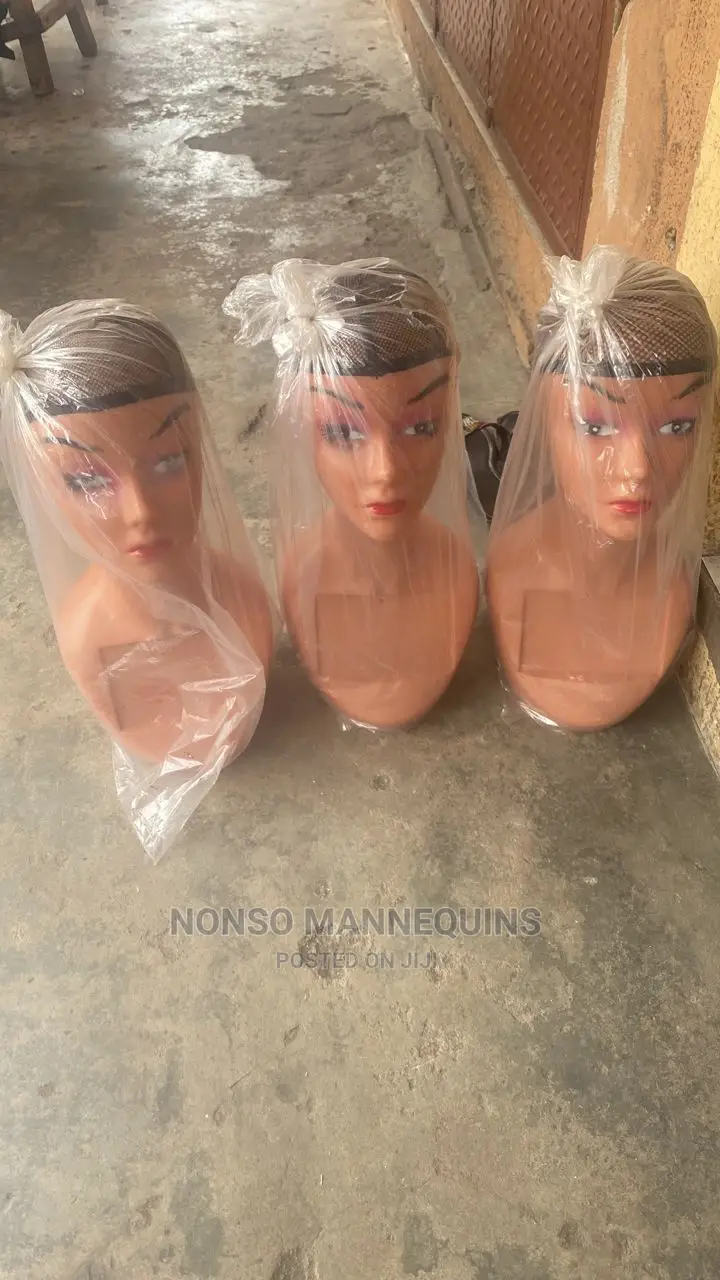Long Neck Mannequin Plastic Heads
