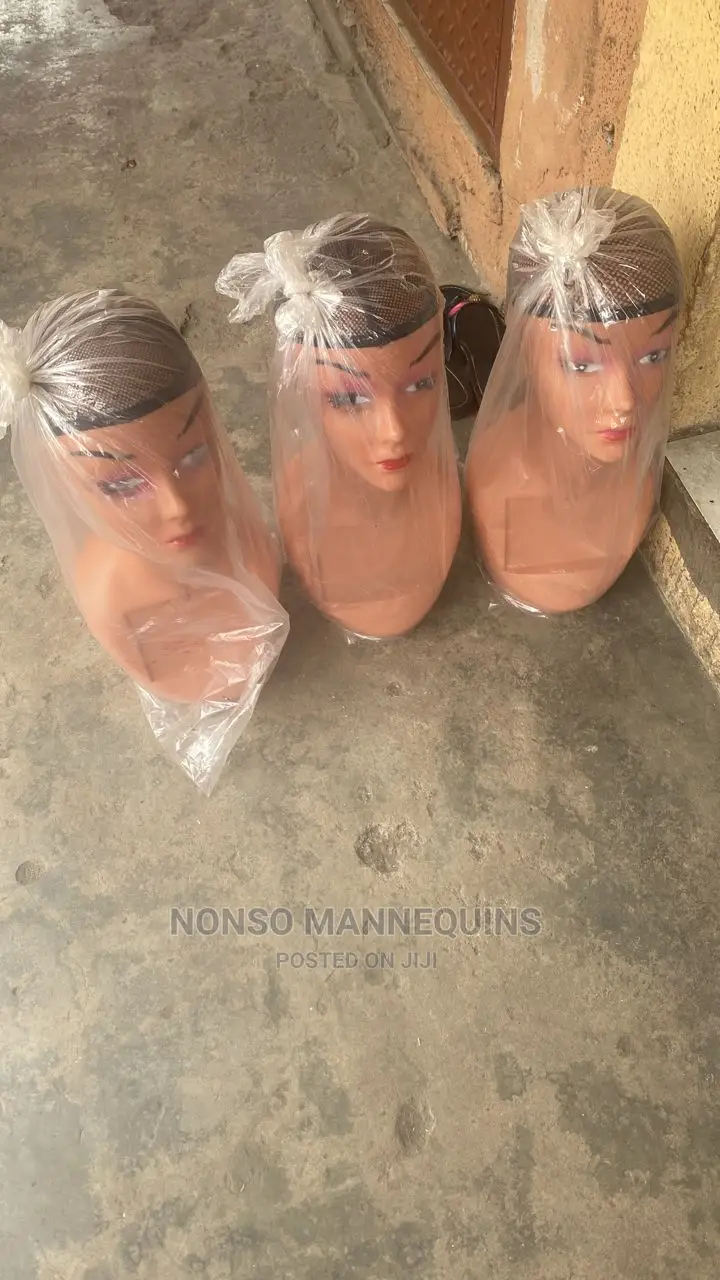 Long Neck Mannequin Plastic Heads