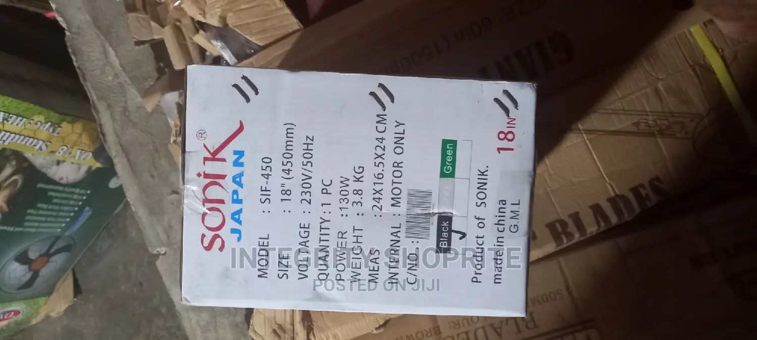 Sonik Industrial Wall Fan - 18"