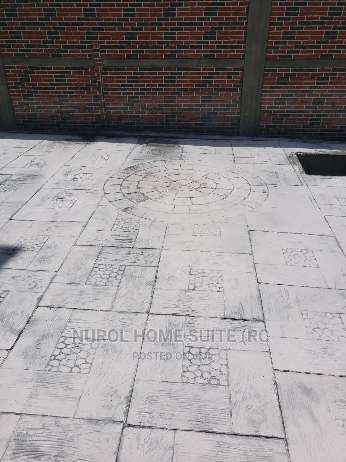 Durable Stamped Concrete Floor Installation.