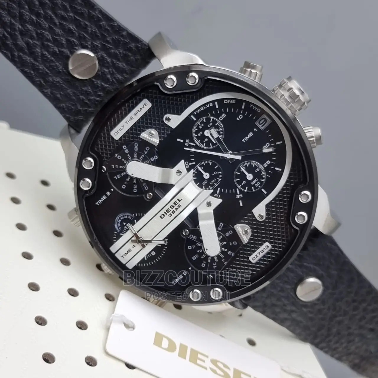 Original DIESEL Leather Strap Watch Available in Store
