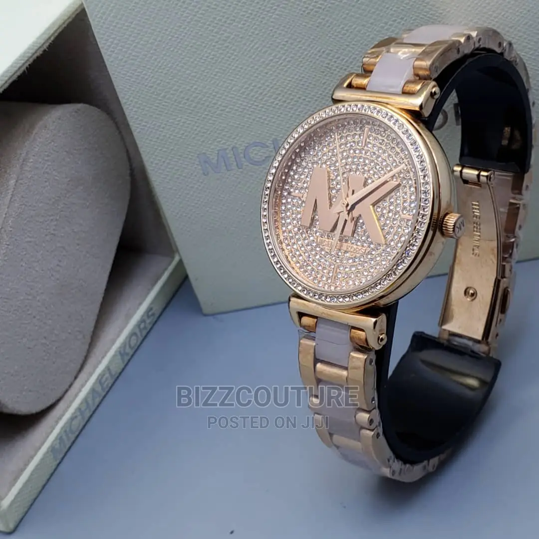 Original MICHAEL KORS Gold Steel Watch Available in Store