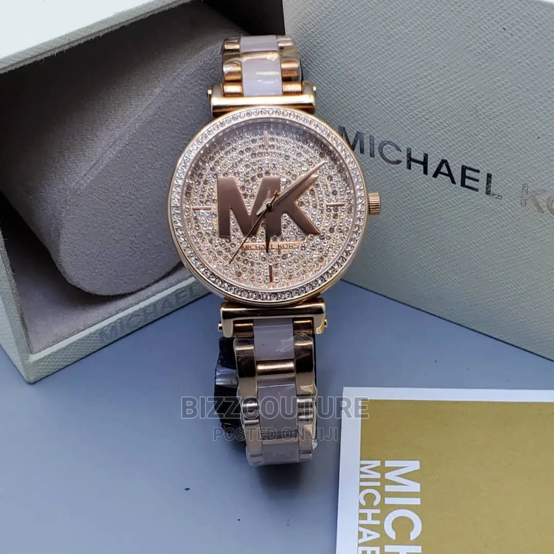 Original MICHAEL KORS Gold Steel Watch Available in Store