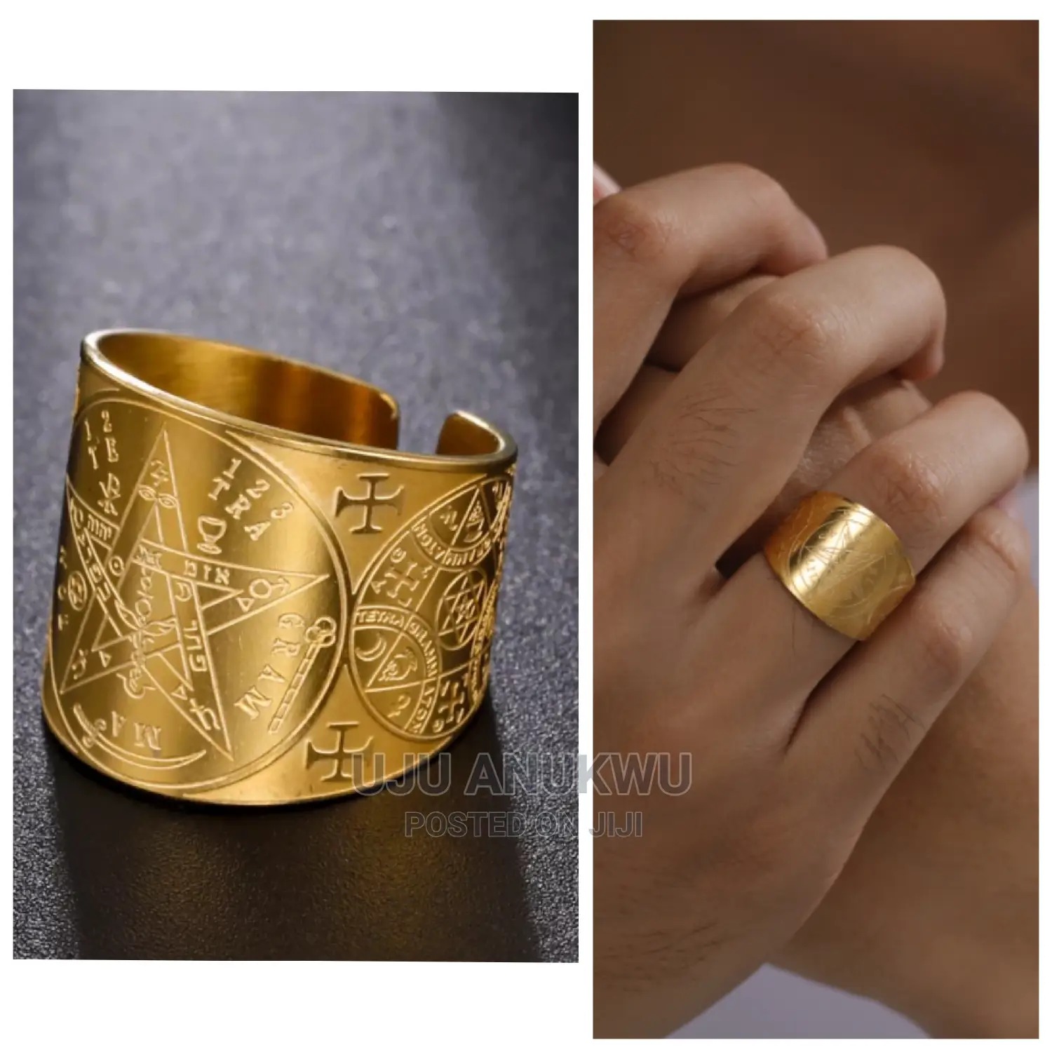 Fortified King Solomon Wealth Good Luck Attraction Ring