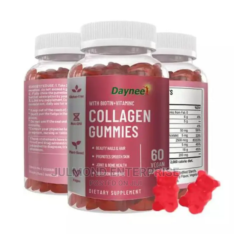 Daynee Collagen Gummies With Biotin and Vitamin C for Skin,