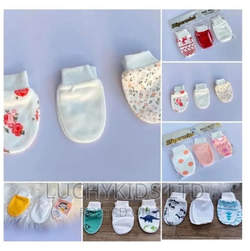 3 in 1 Babies Handglove/Mitten 0-9m