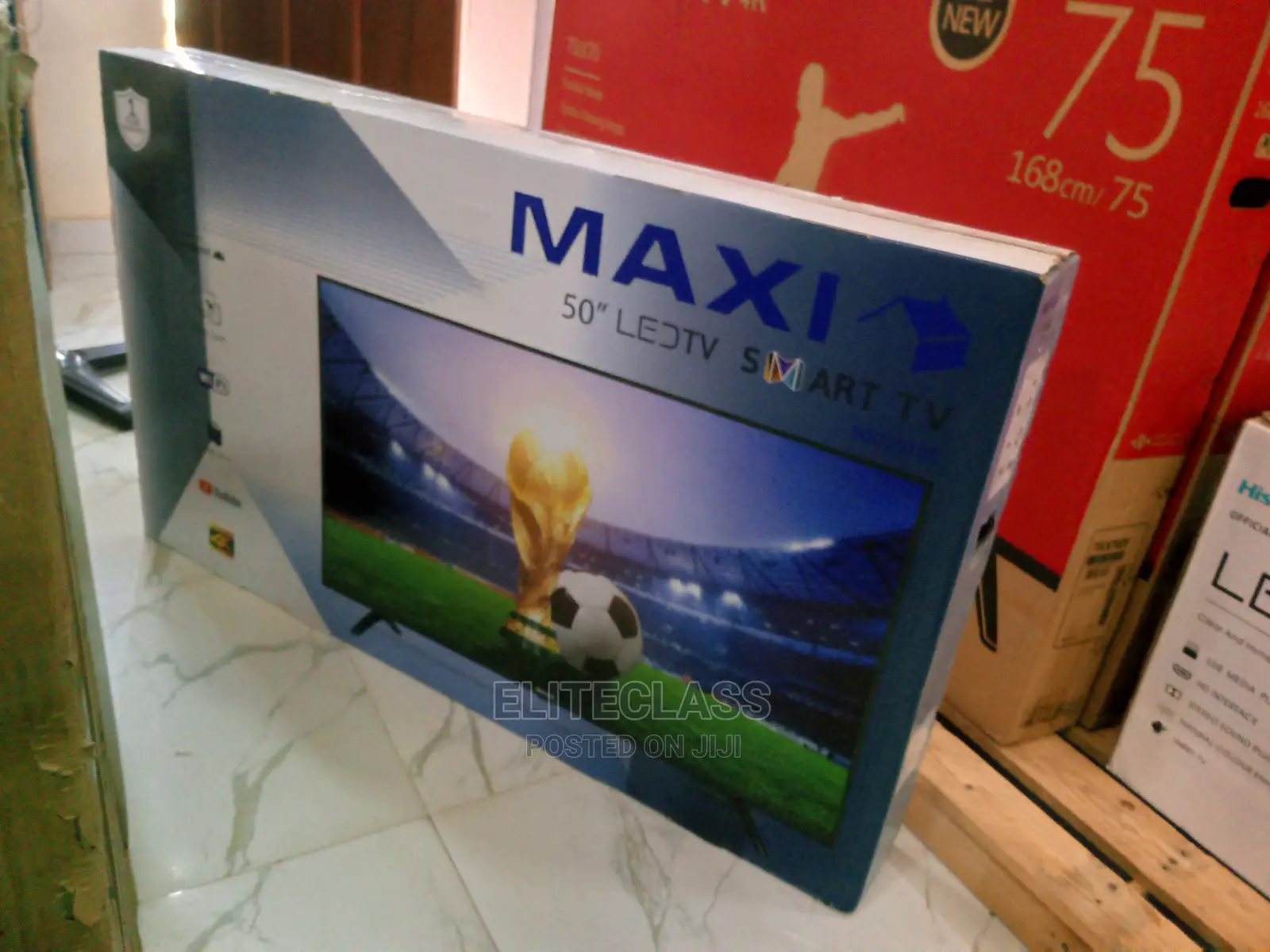 Maxi 50 Inches Smart Tv With Internet Features and Tv Stand