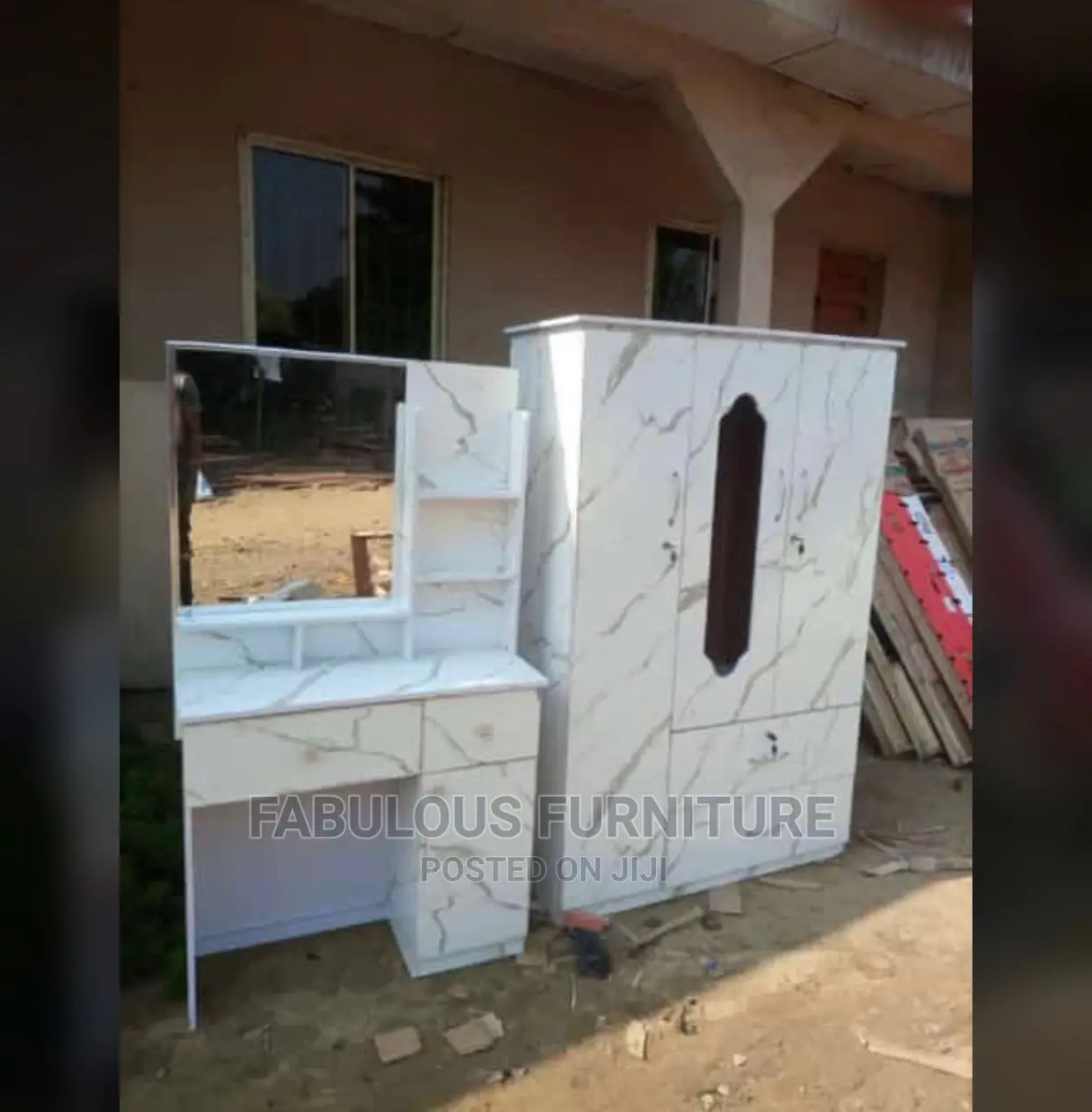 Locally Made Matching Wardrobe and Dressing Mirror