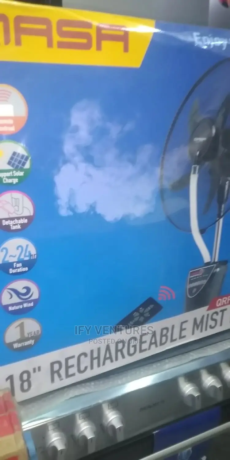 Gasa Rechargeable Mist Standing Fan 18inches.