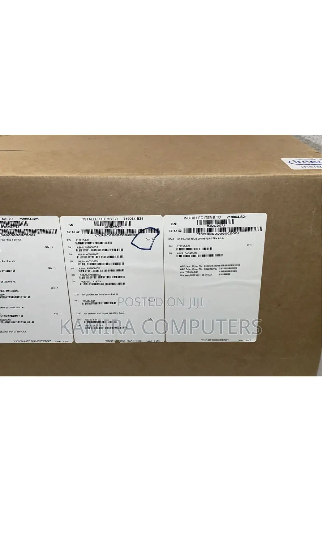 New Server HP ProLiant DL380 Gen9 64GB Intel Xeon HDD 2T