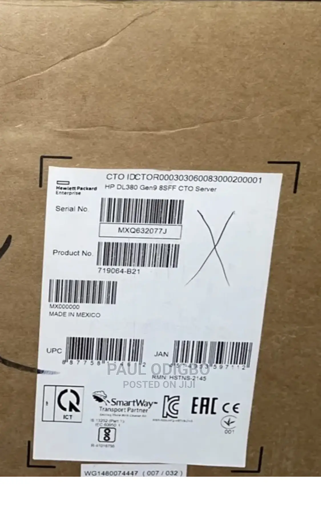 New Server HP ProLiant DL380 Gen9 64GB Intel Xeon HDD 2T