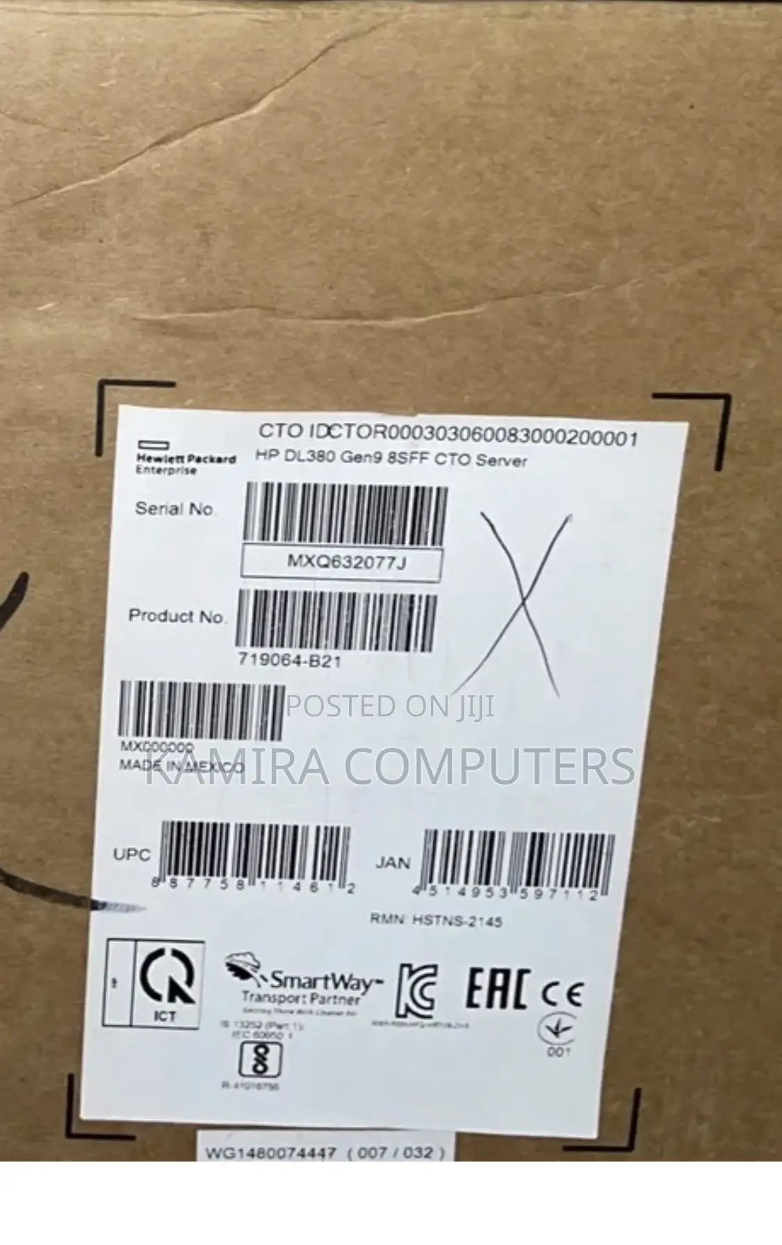 New Server HP ProLiant DL380 Gen9 64GB Intel Xeon HDD 2T