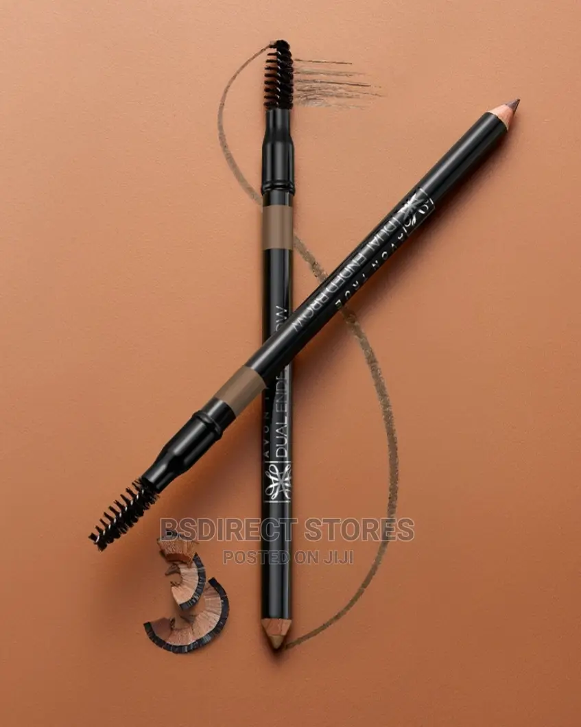 Avon True Medium Brown Dual Ended Brow Pencil Spoolie Brush