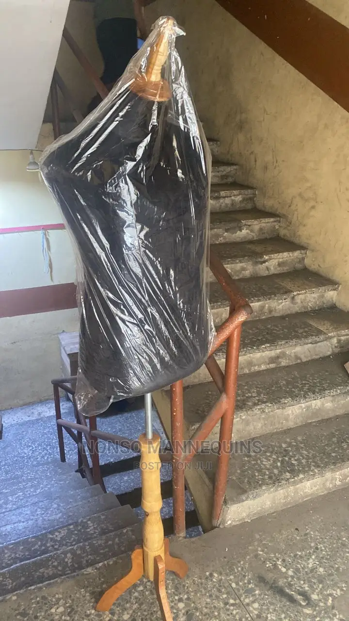 Male Dressform With Tripod Wooden Stand