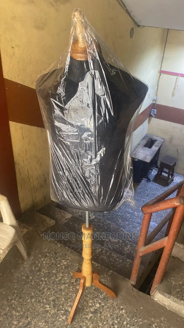 Male Dressform With Tripod Wooden Stand
