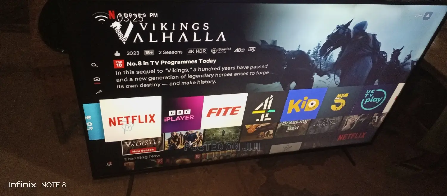 UK Used 65” Hisense Uhd 4K Smart TV