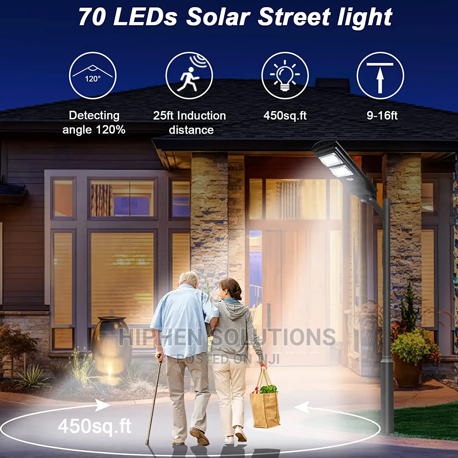 200W Solar Flood Street Light