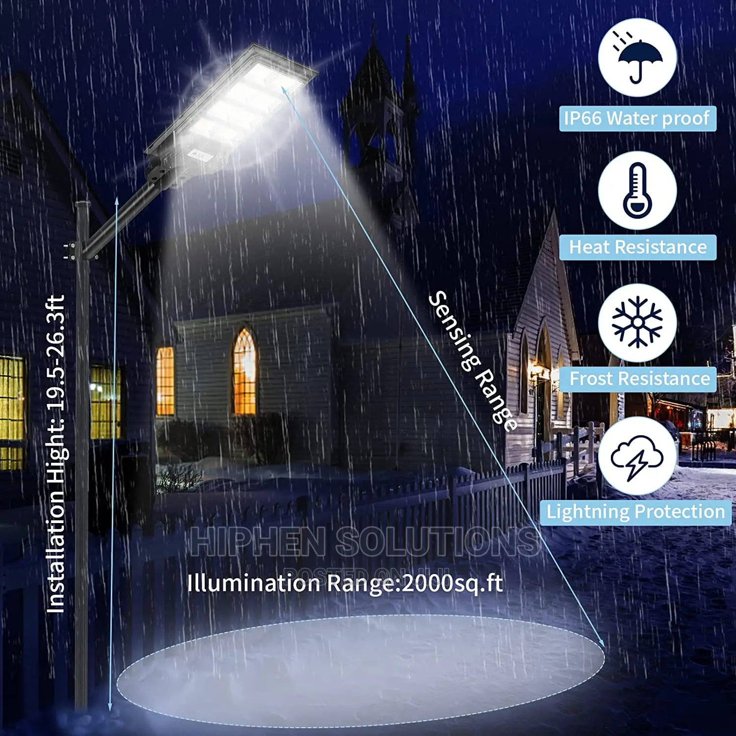 Solar Flood Street Light 200W