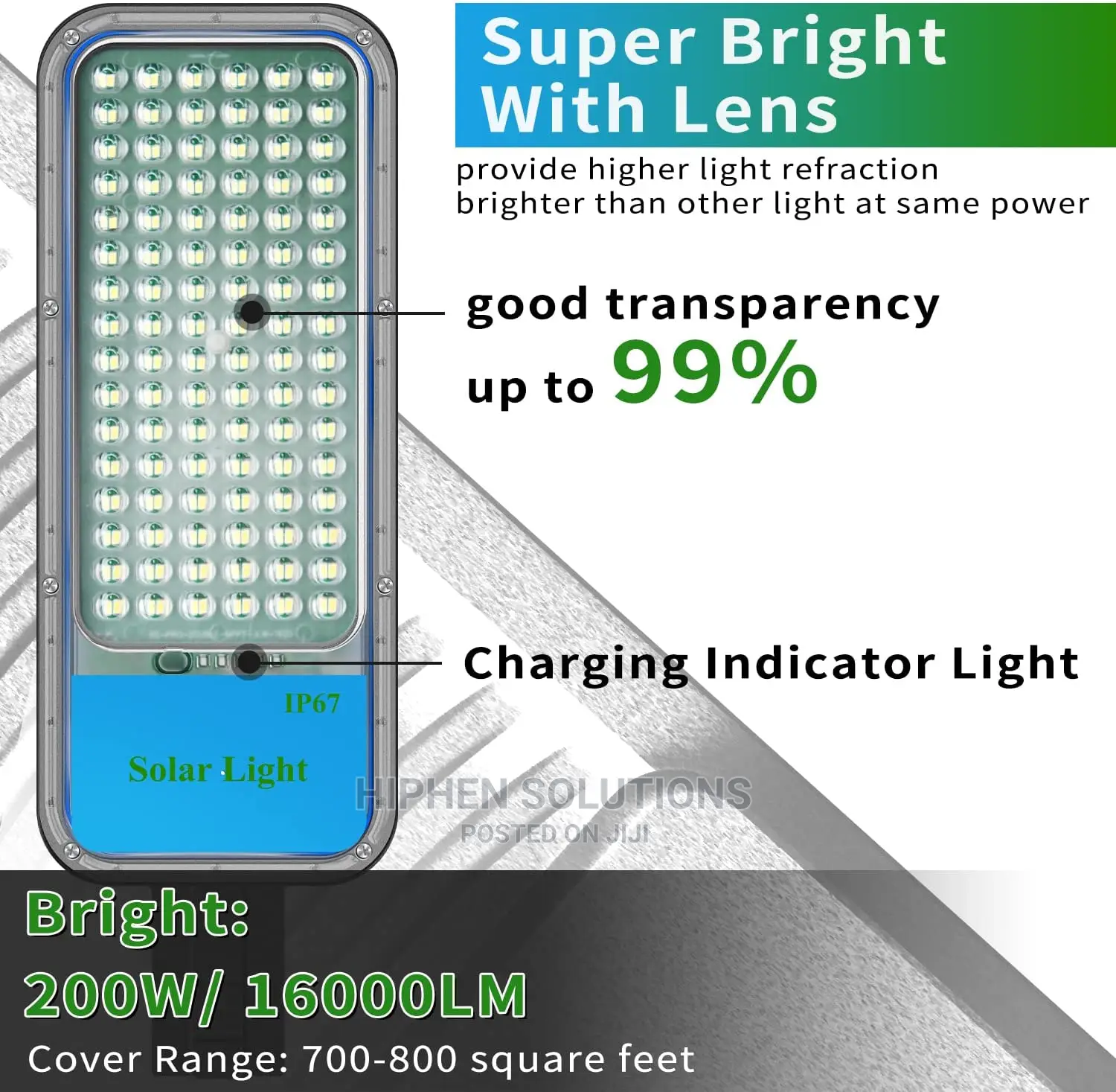 Solar Flood Durable Street Ligh 200W