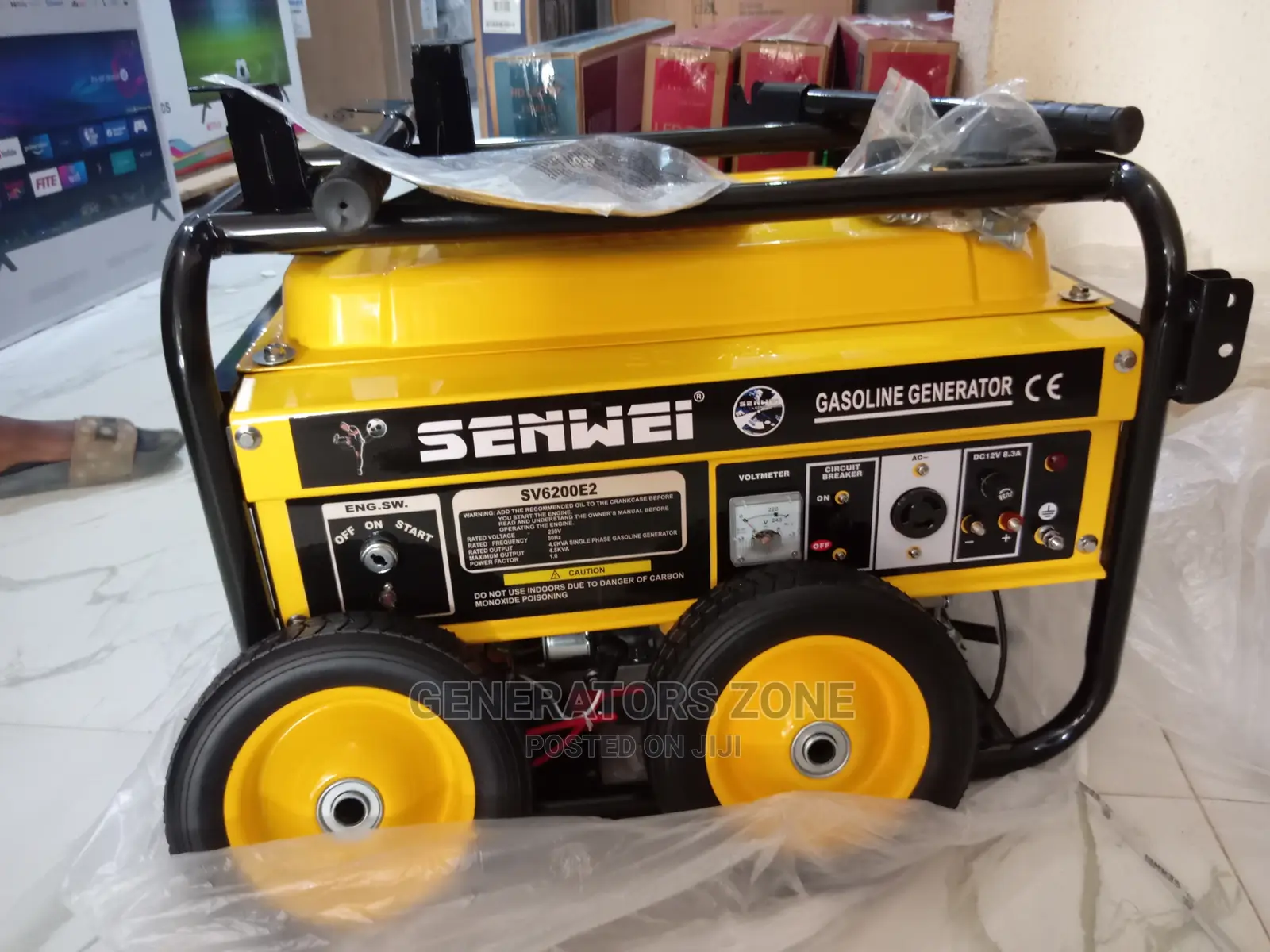 Senwei Sv6200e2 4.5kva Key Starter Automatic Gasoline Generator.