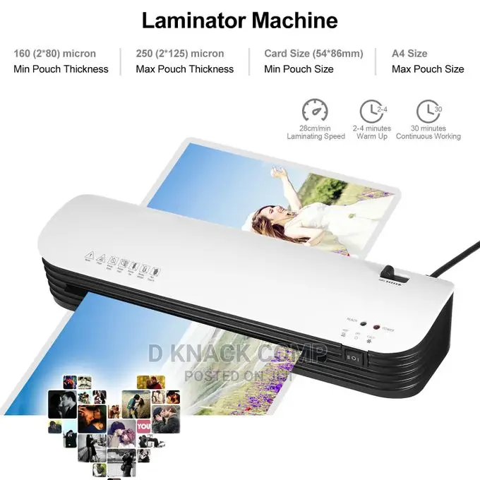 Desktop Laminator Machine Set for A4 230mm Laminating Pouche