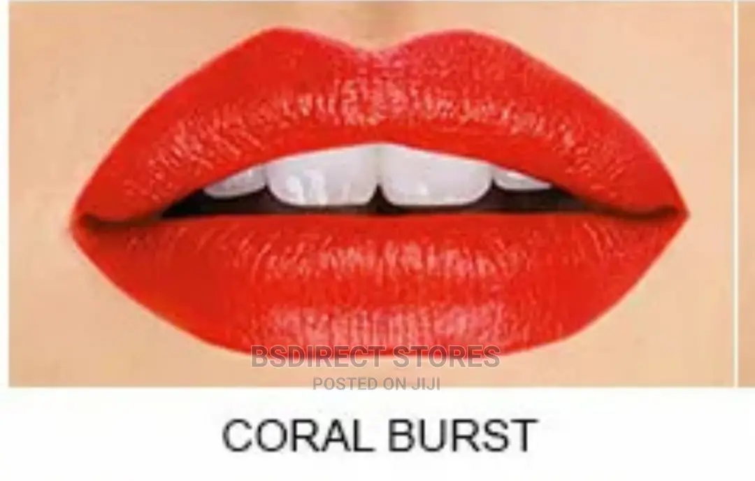 Avon Mark. Coral Burst Epic Lipstick With Built-in Primer
