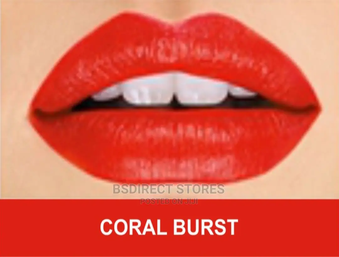Avon Mark. Coral Burst Epic Lipstick With Built-in Primer