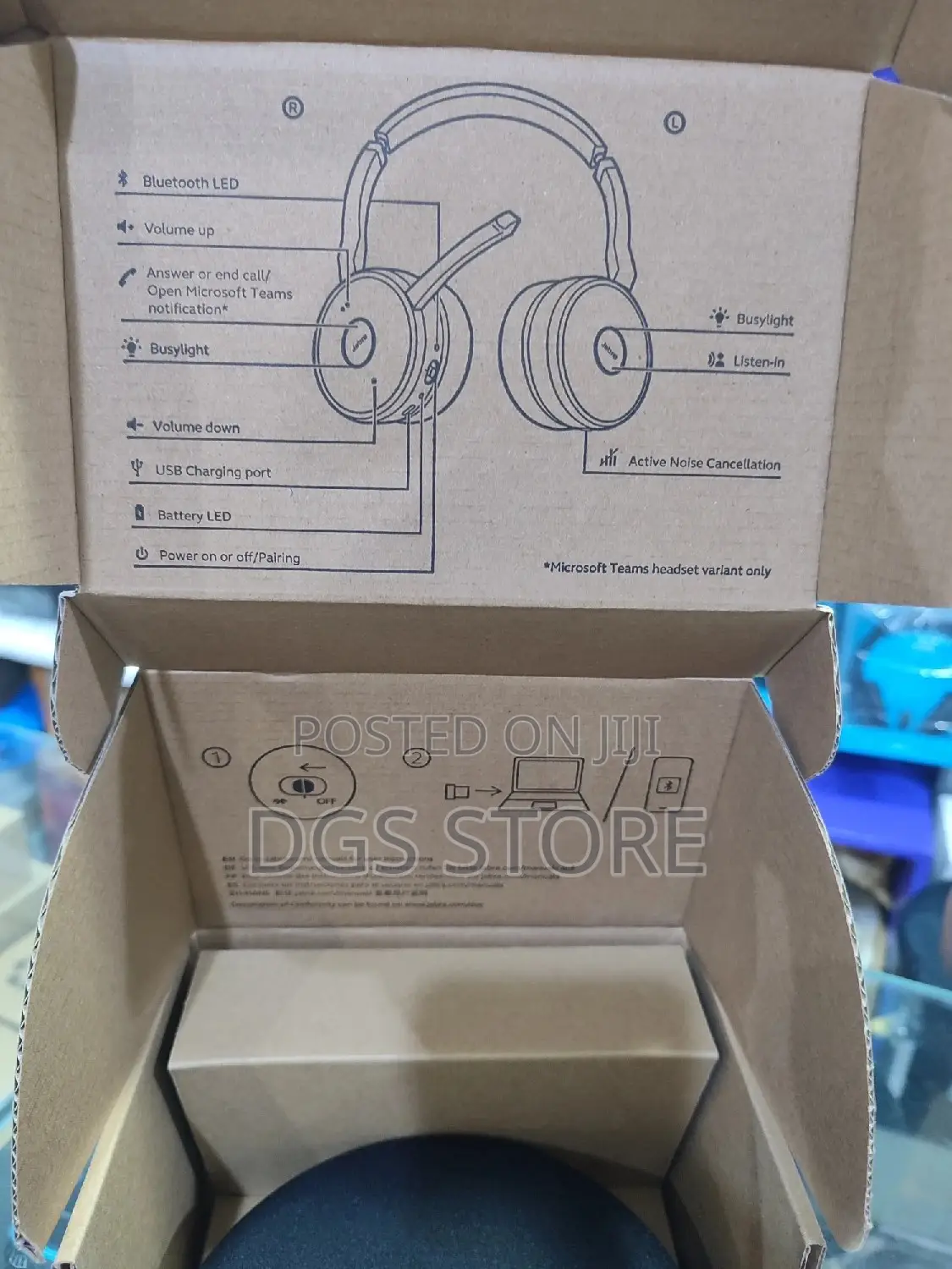 Jabra Evolve 75 Link380a Uc Stereo Stand Bluetooth Headphone