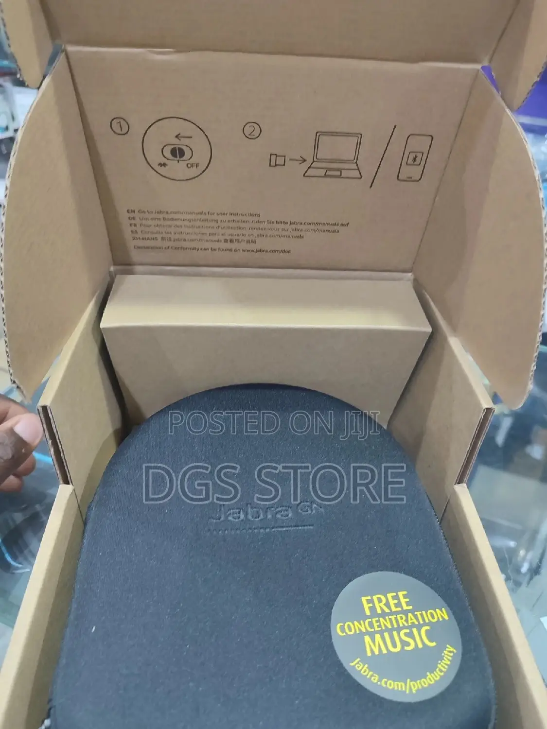 Jabra Evolve 75 Link380a Uc Stereo Stand Bluetooth Headphone