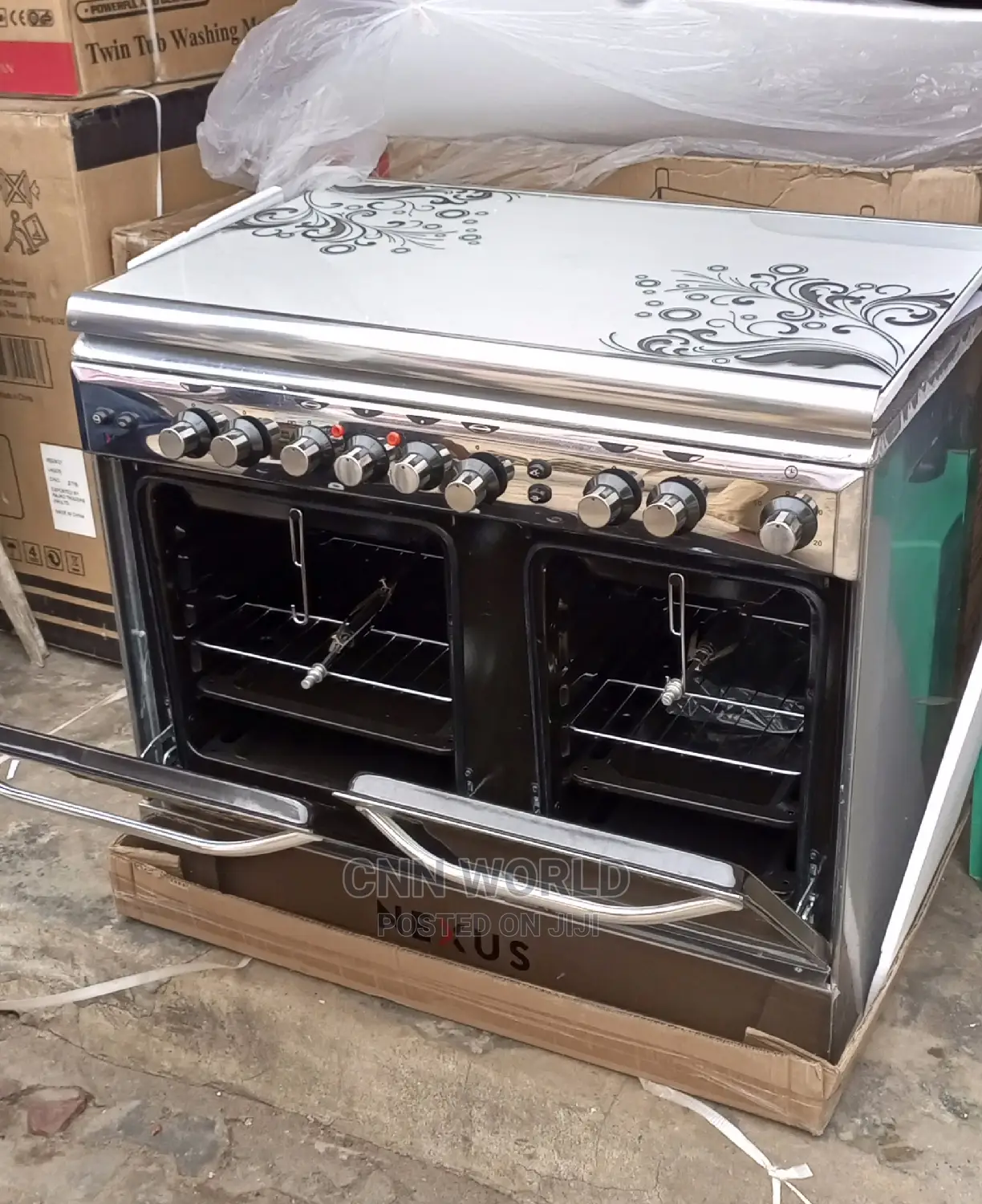 Nexus Double Oven Electric Gas (4+2) Automatic 60 by 90cm