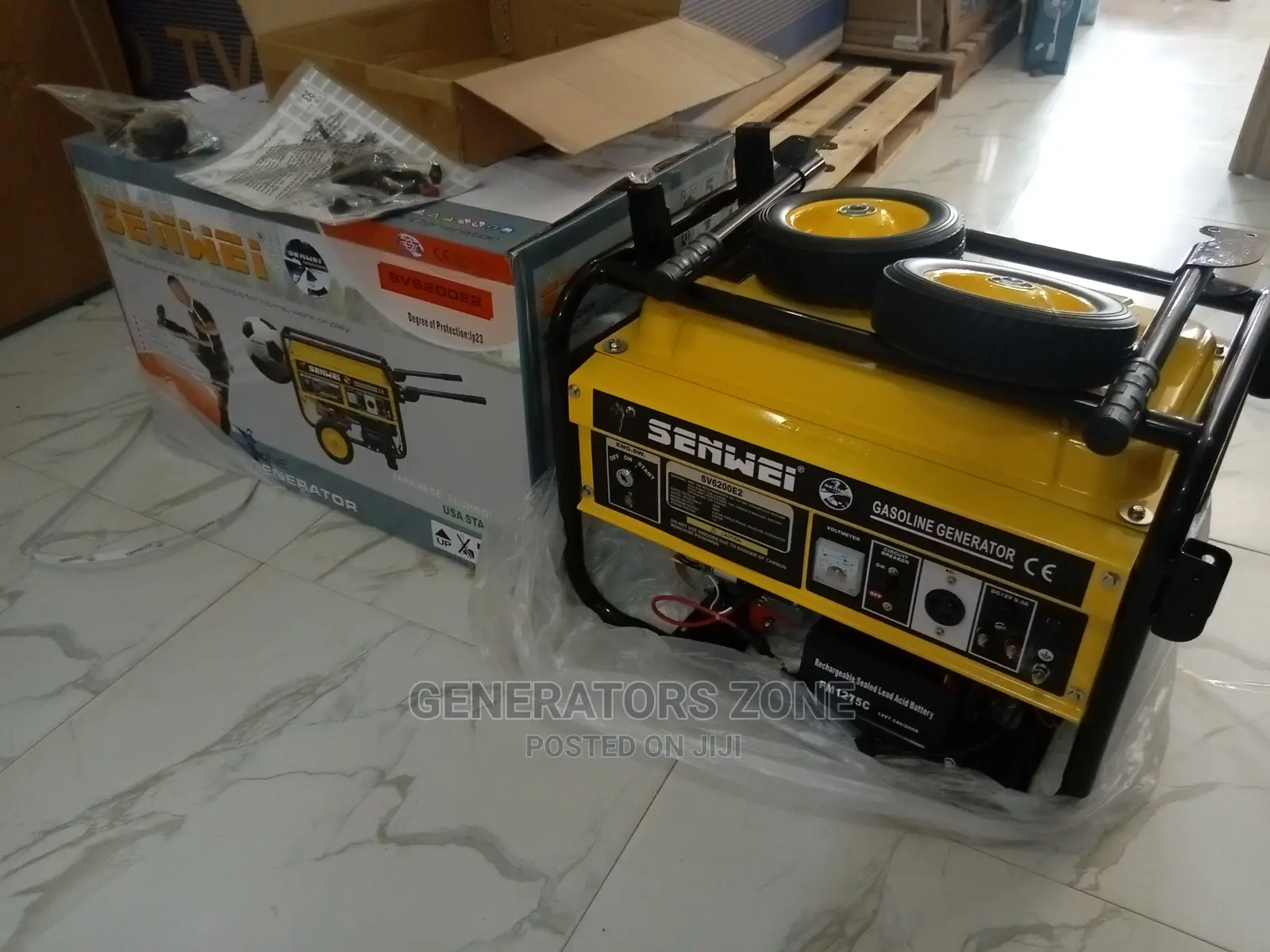 Brand-New 4.5kva Senwei Gasoline Petrol Generator-Sv6200e2