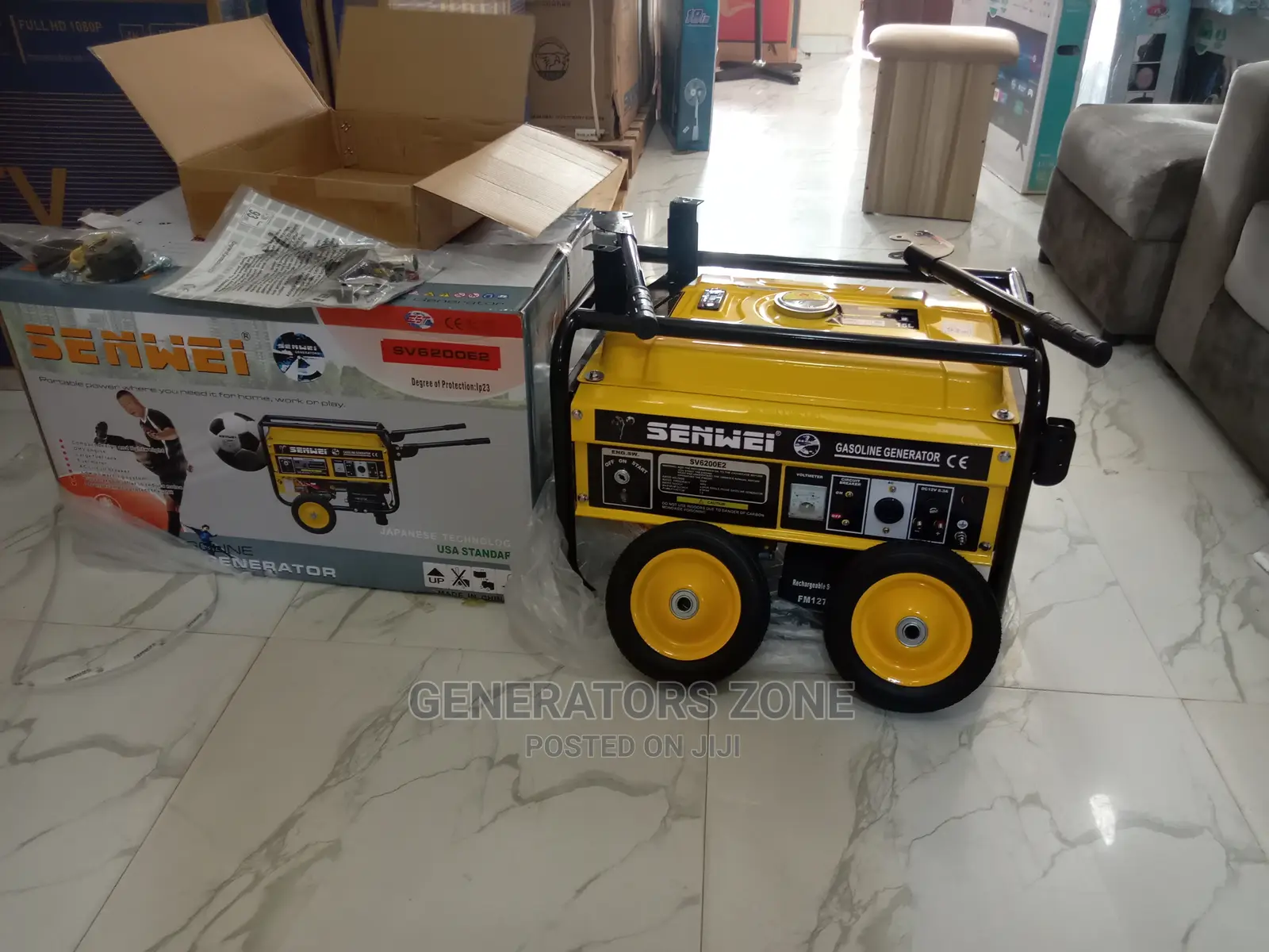 15L Automatic -Senwei 4.5kva Gasoline House -Generator