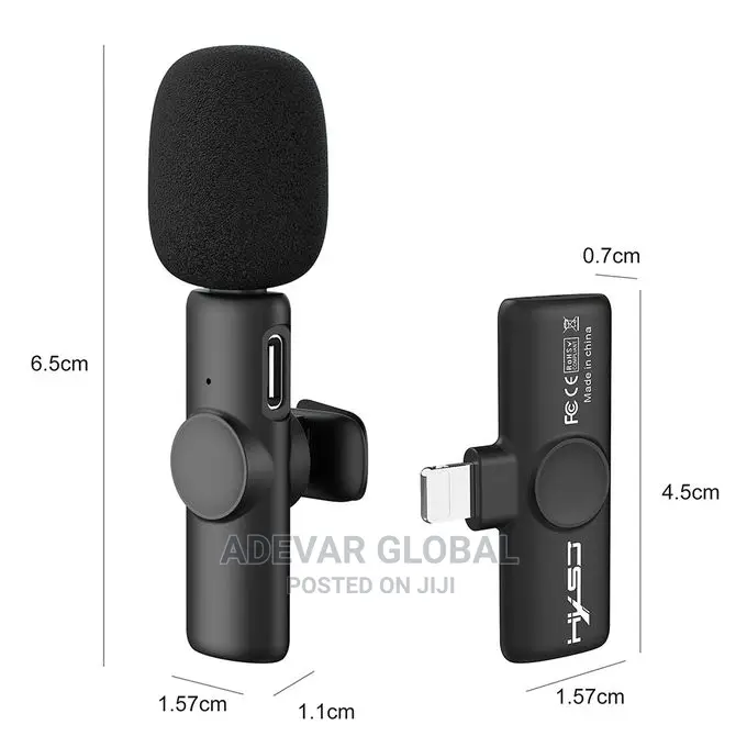 F18 Apple IOS Plug and Play 2.4G Wireless Microphone