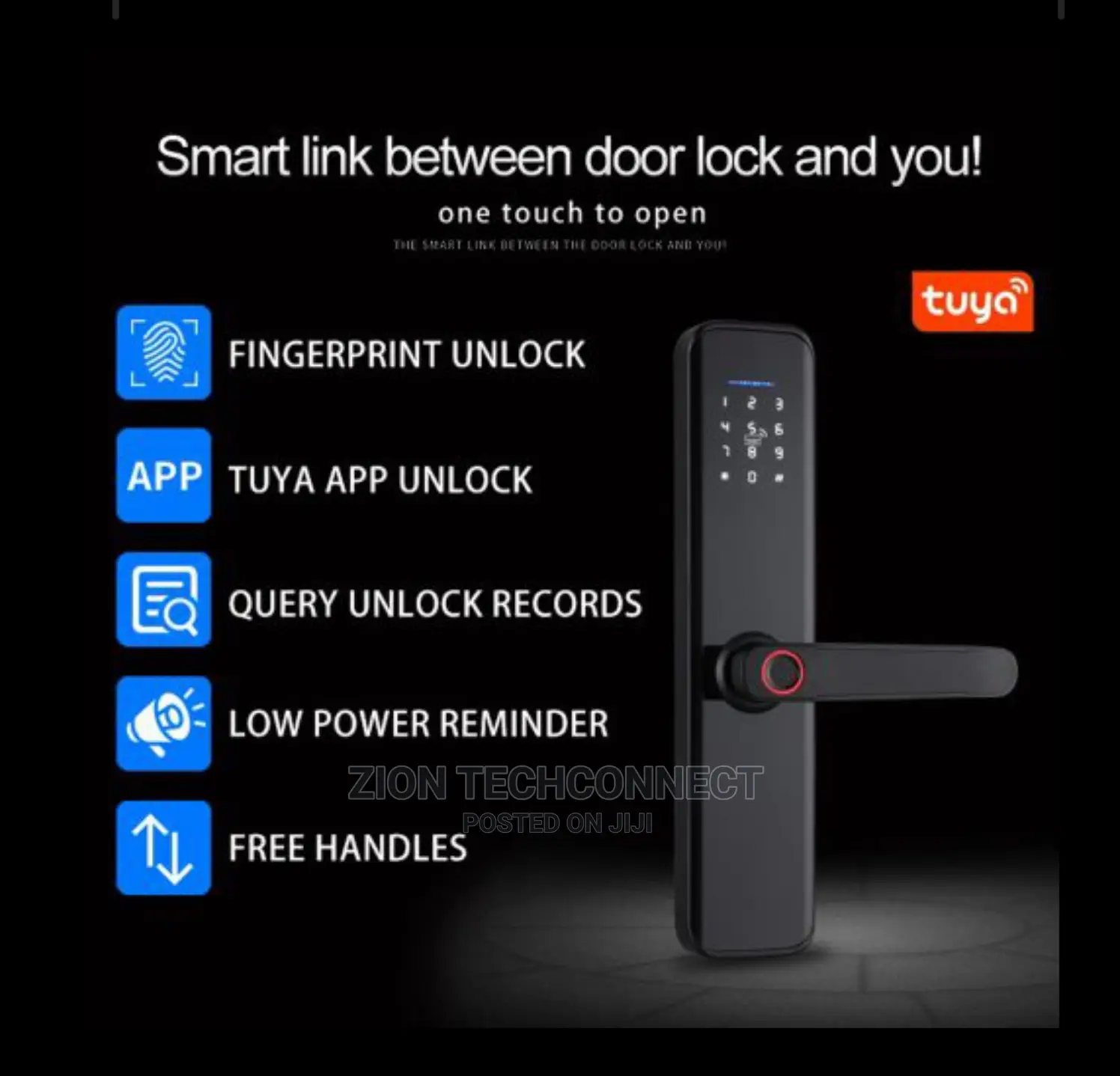 Tuya Smart Lock Fingerprint Lock Door Lock Keypad Door Lock
