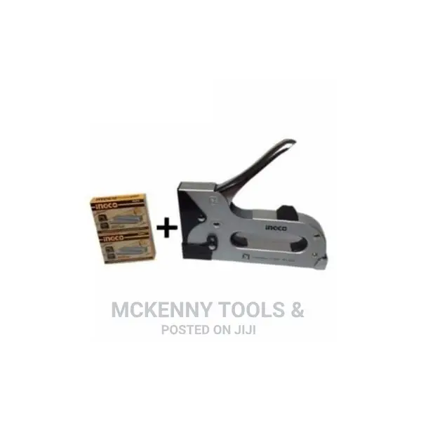 Ingco - Heavy Duty Staple Gun + Free 1000 Pins - 10mm
