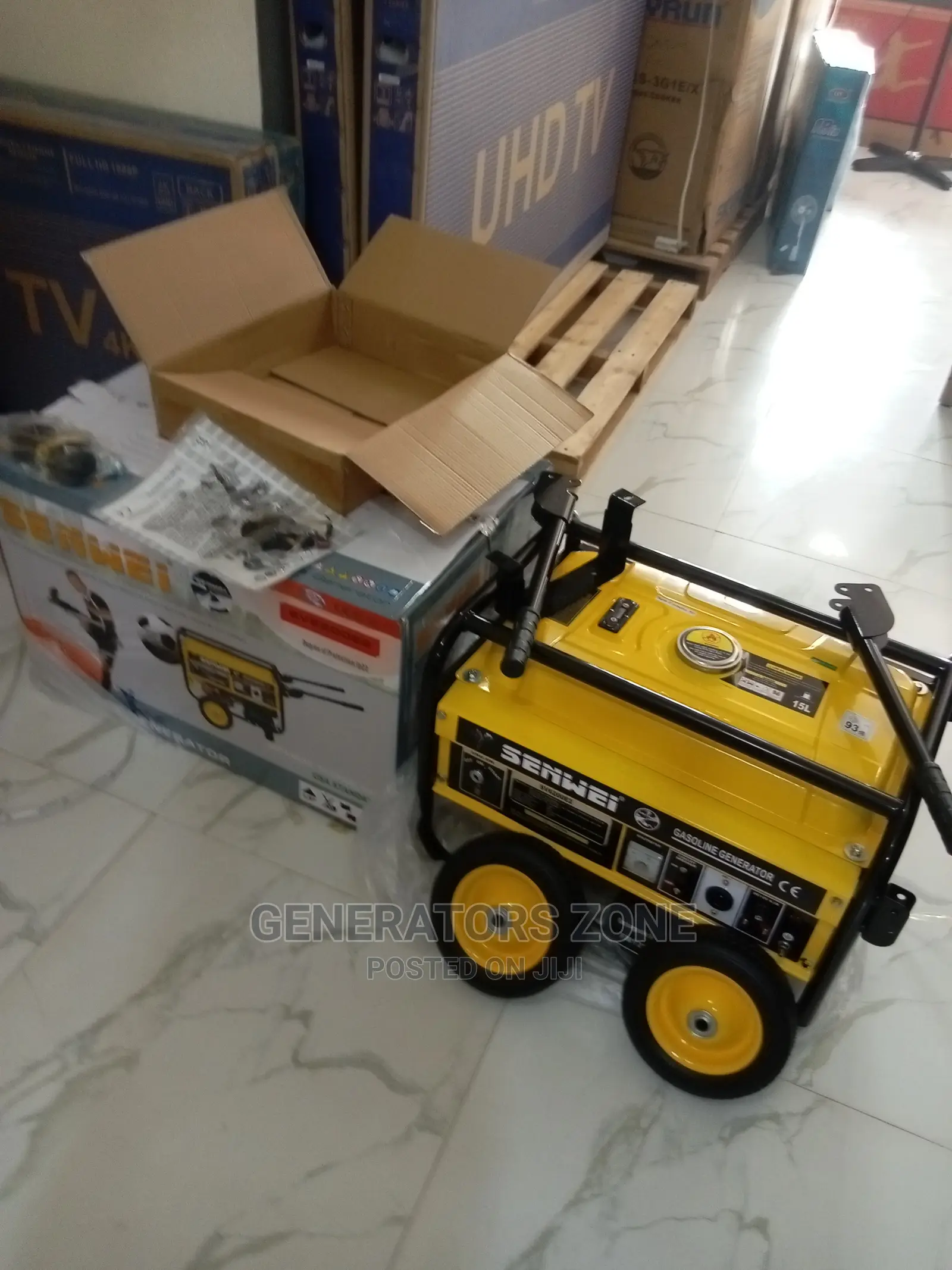Senwei 4.5kva 2 Tyres Gasoline Automatic Generator+Key Start