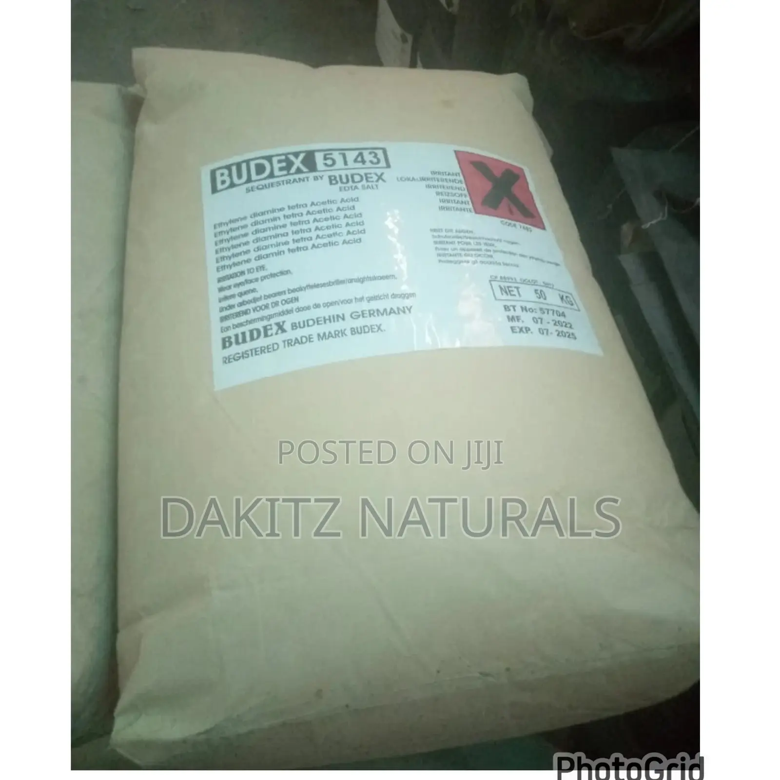EDTA Salt (Ethylene Diamine Tetra Acetic Acid) 50kg